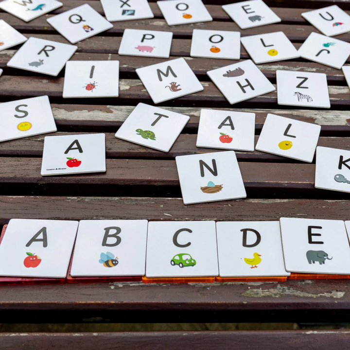 Tiletek Magnetic Tile Toppers Alphabet Upper Case Pack 40 Pcs