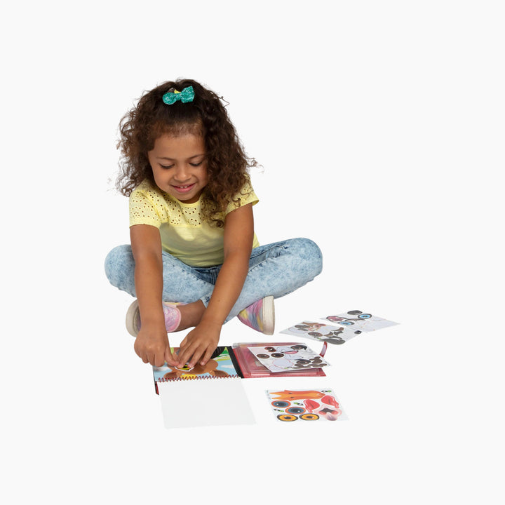 Melissa &amp; Doug Make-A-Face Farm Sticker Pad - HUNA
