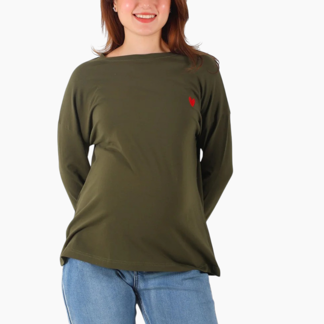 MamaHeart Long Sleeve Tee