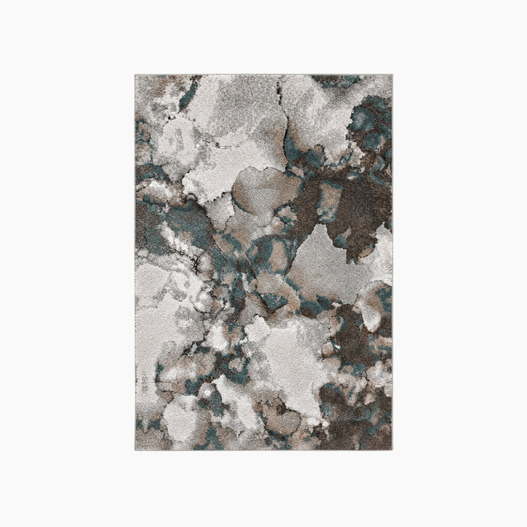 Marble Effect Abstract Rug