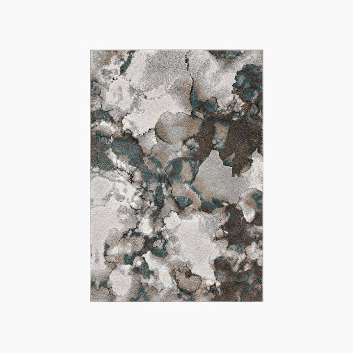 Marble Effect Abstract Rug