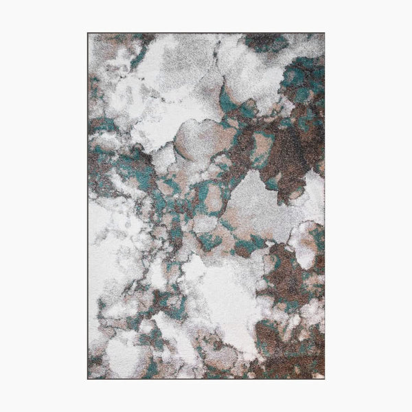 Marble Effect Abstract Rug