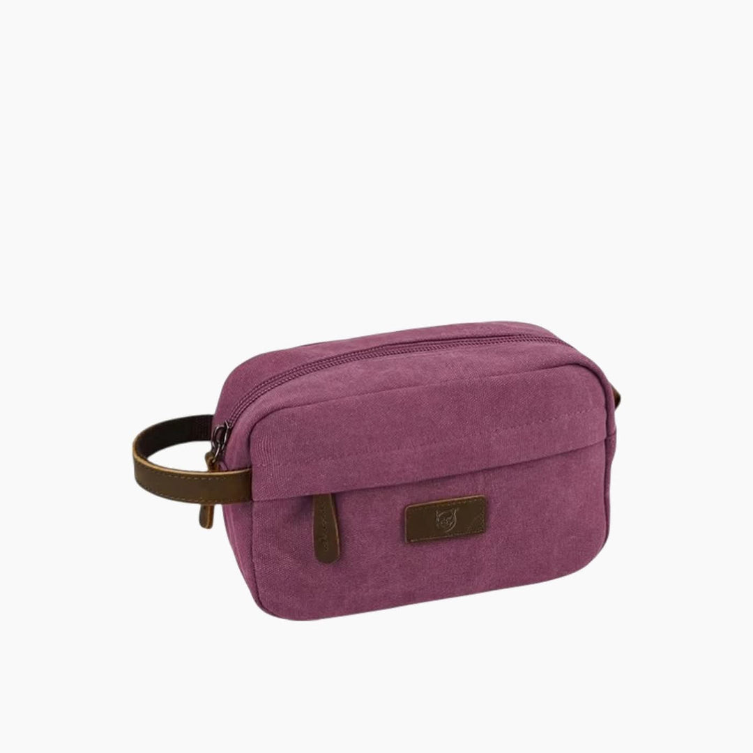 Leopardous Canvas Pouch