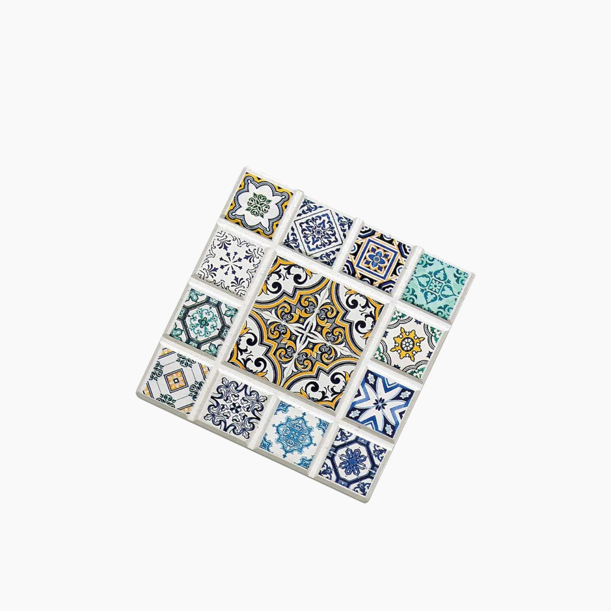 MarrakechRhombDesignCoasterWhite1_formatted - HUNA