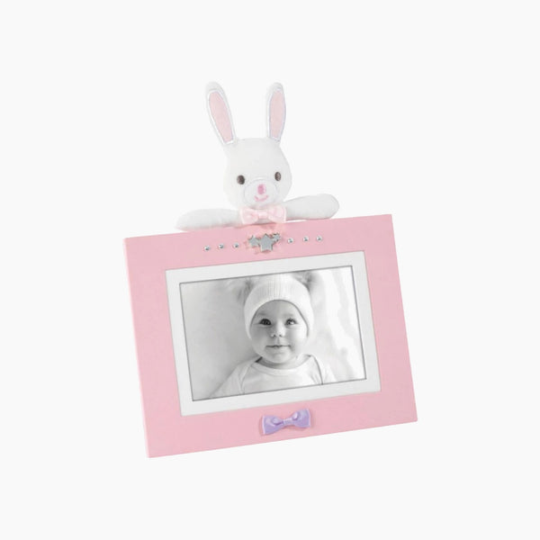 Mascagni Fabric Photo Frame with Metal Stars and Crystals