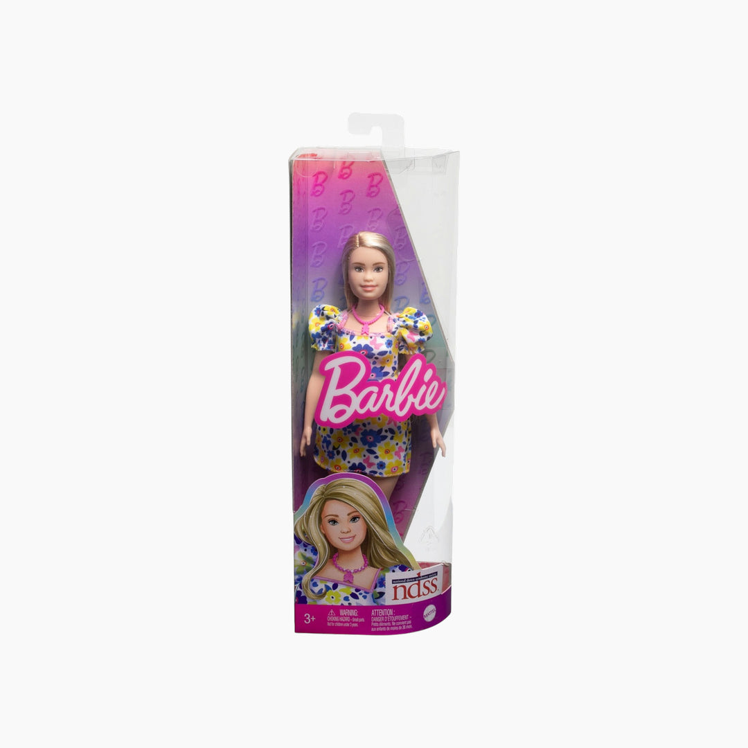 Mattel Barbie Fashionistas Doll With Down Syndrome Wearing Floral Dress