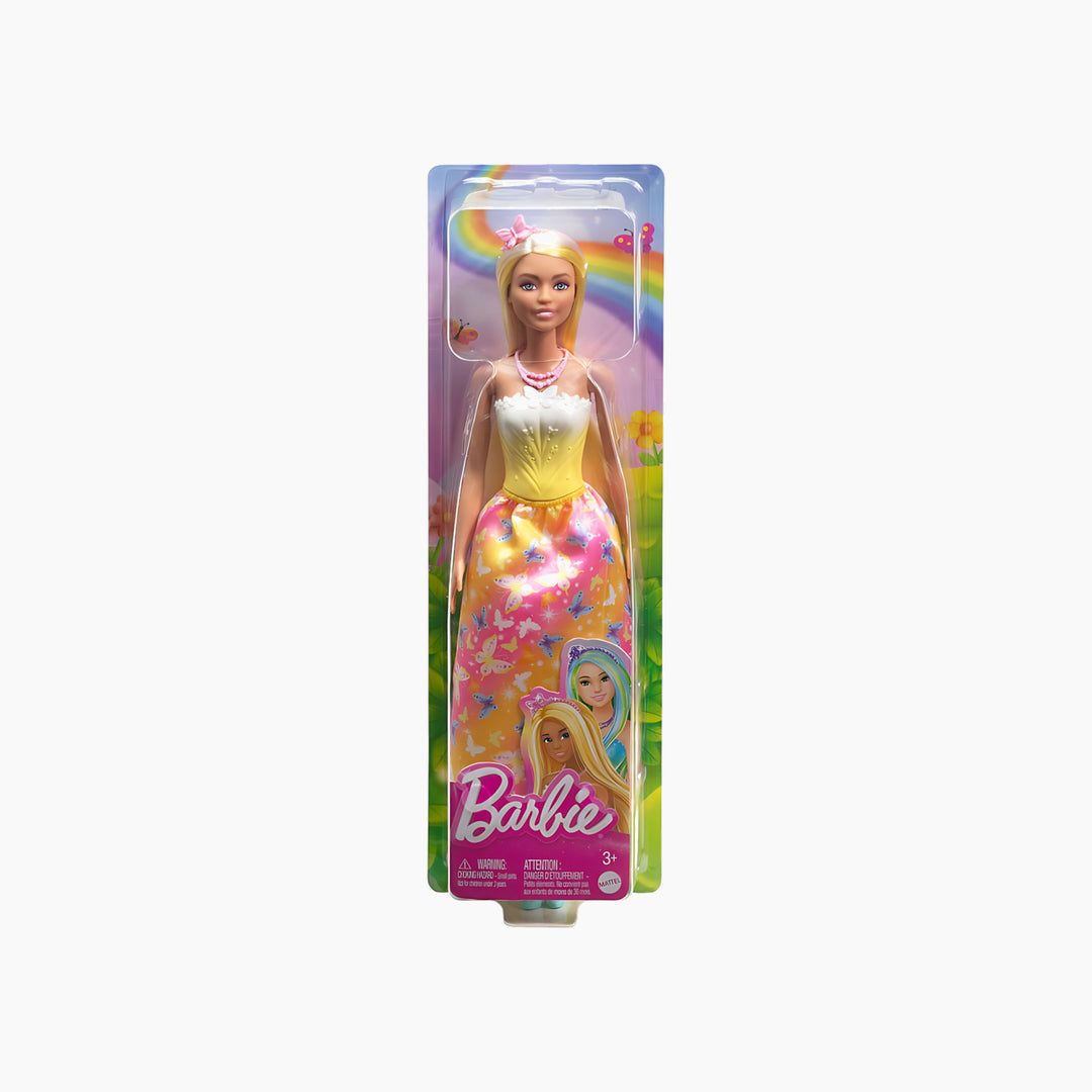 Mattel Barbie Princess Yellow And Pink Outfit