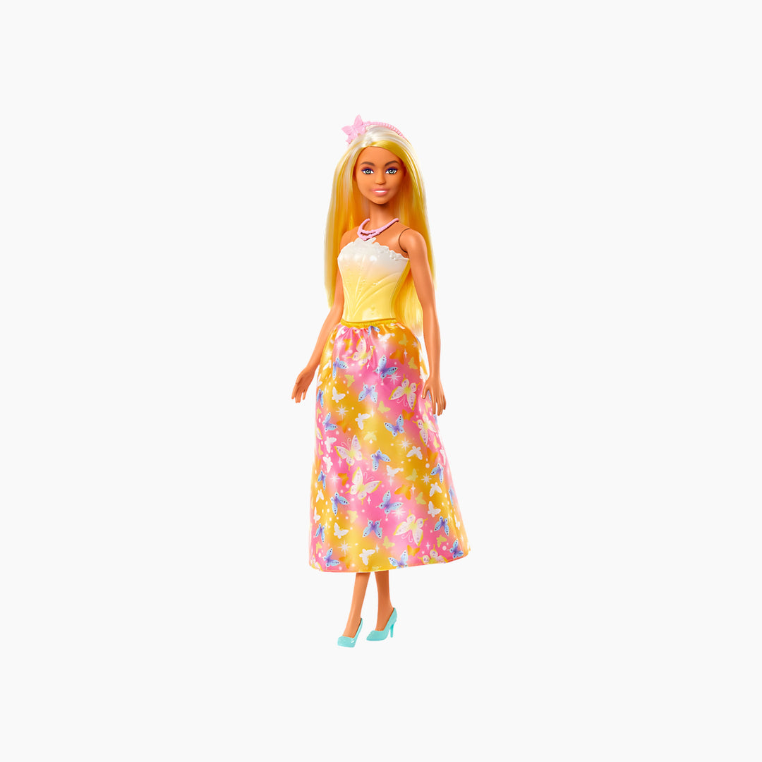 Mattel Barbie Princess Yellow And Pink Outfit
