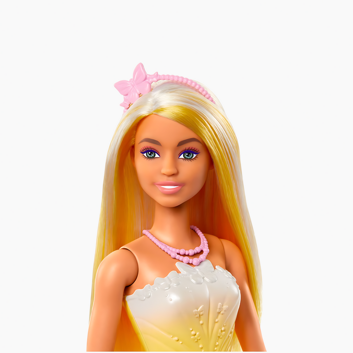 Mattel Barbie Princess Yellow And Pink Outfit