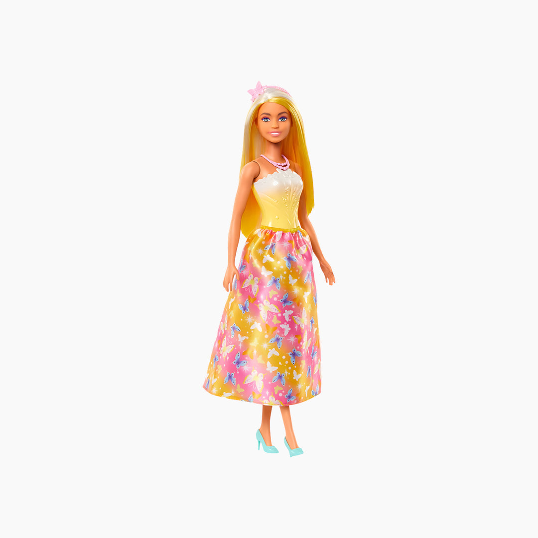 Mattel Barbie Princess Yellow And Pink Outfit
