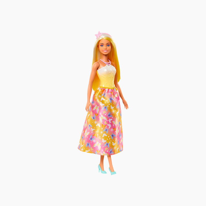 Mattel Barbie Princess Yellow And Pink Outfit