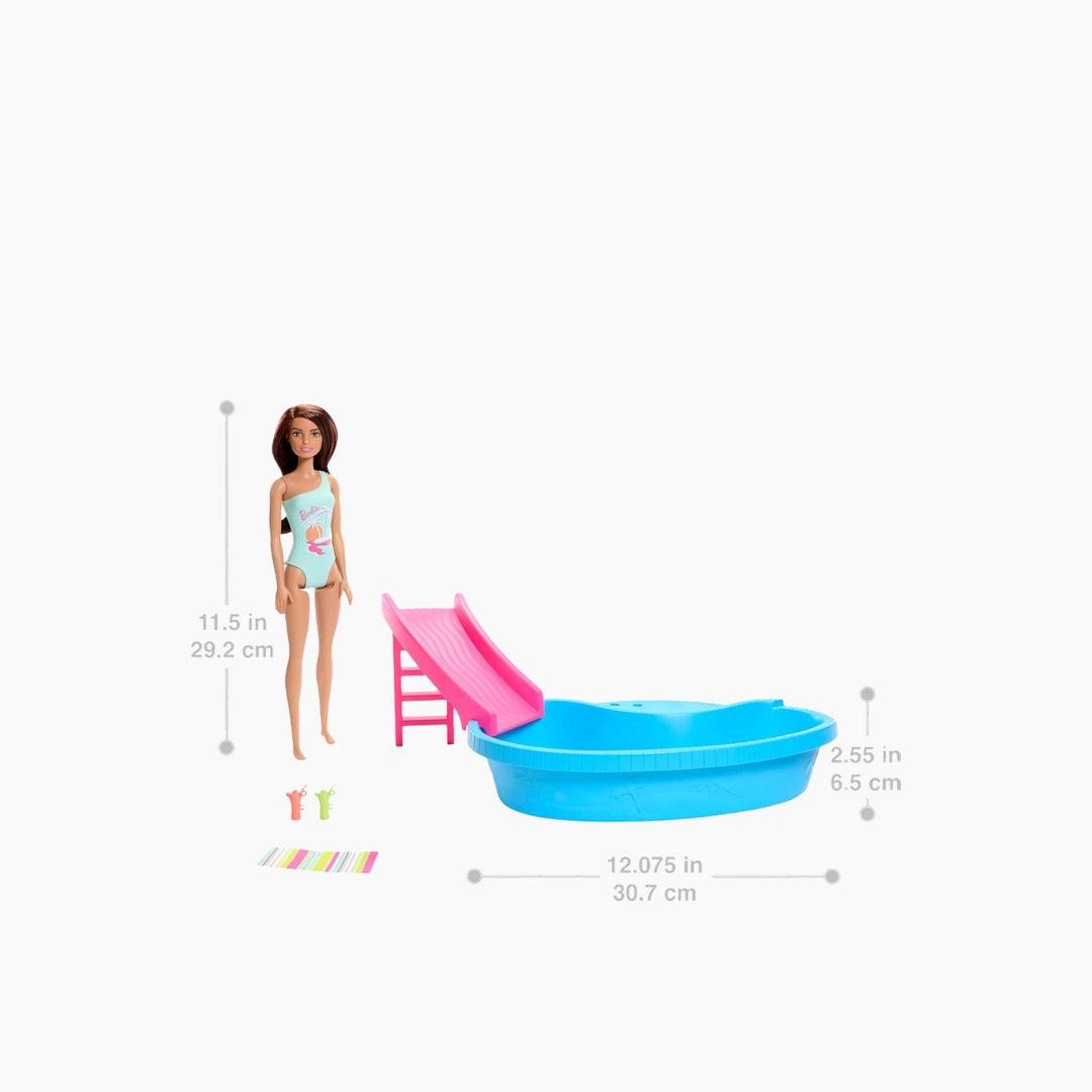 Mattel Barbie Summer Pool With Doll