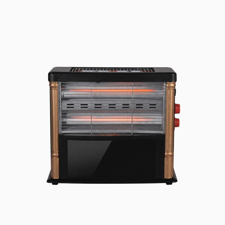 Max Top Two-Sided Heater with Fireplace Look, 1500W