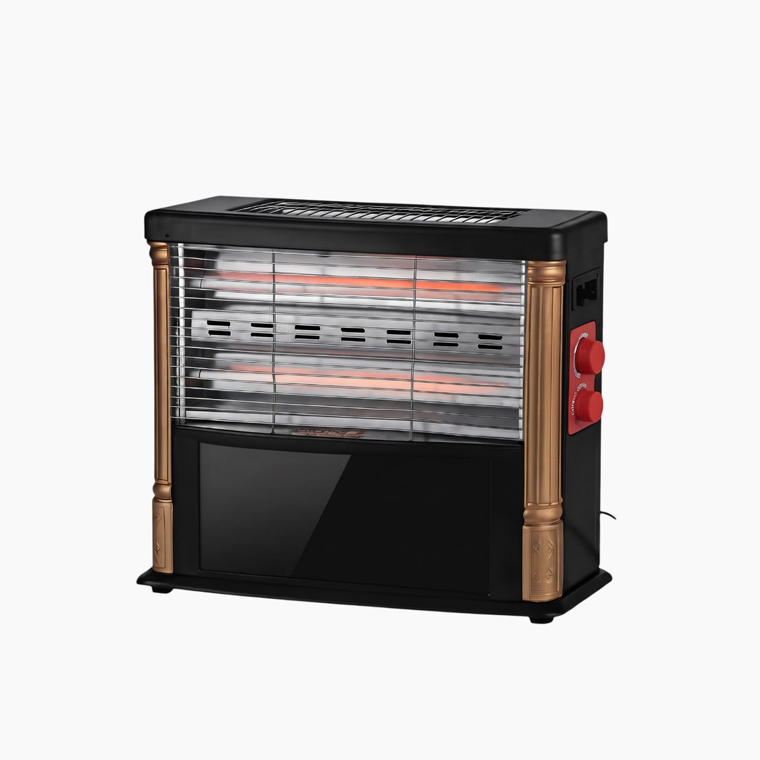 Max Top Two-Sided Heater with Fireplace Look, 1500W