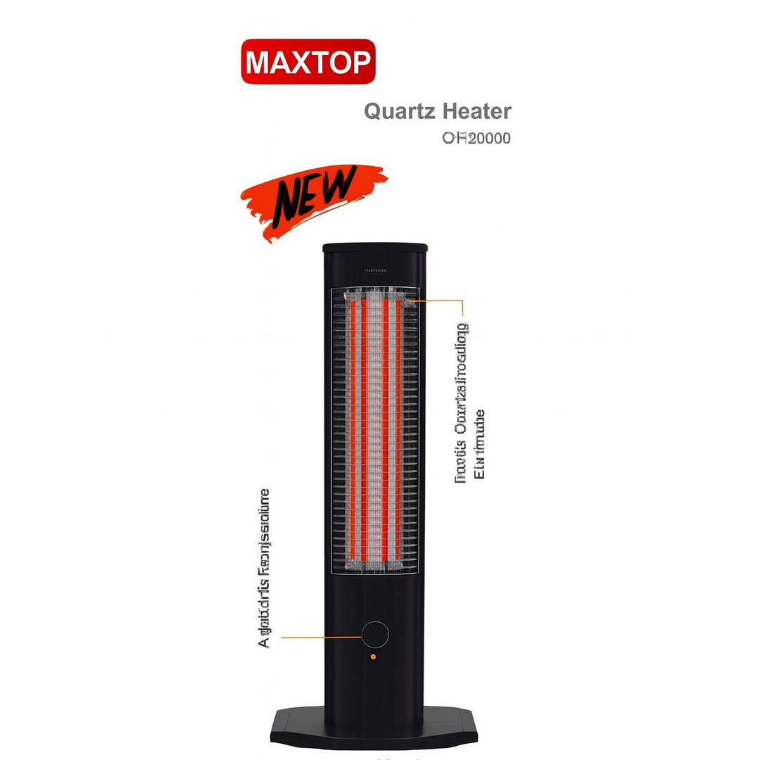 Max Top Vertical Heater, 2000W