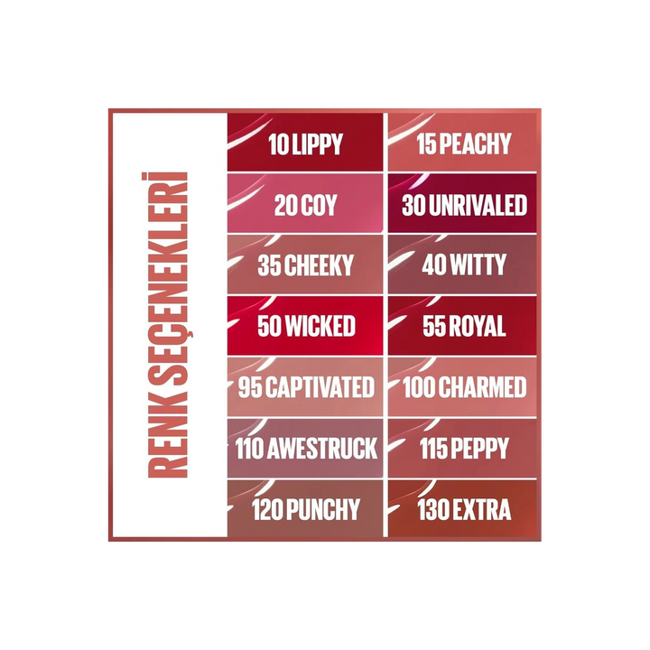 Maybelline Superstay Vinyl Ink Lipstick