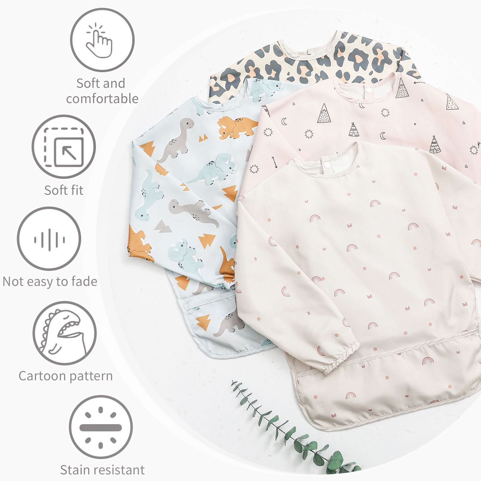 Babyccino Medium Long Sleeve Bib Babyccino Medium Long Sleeve Bib