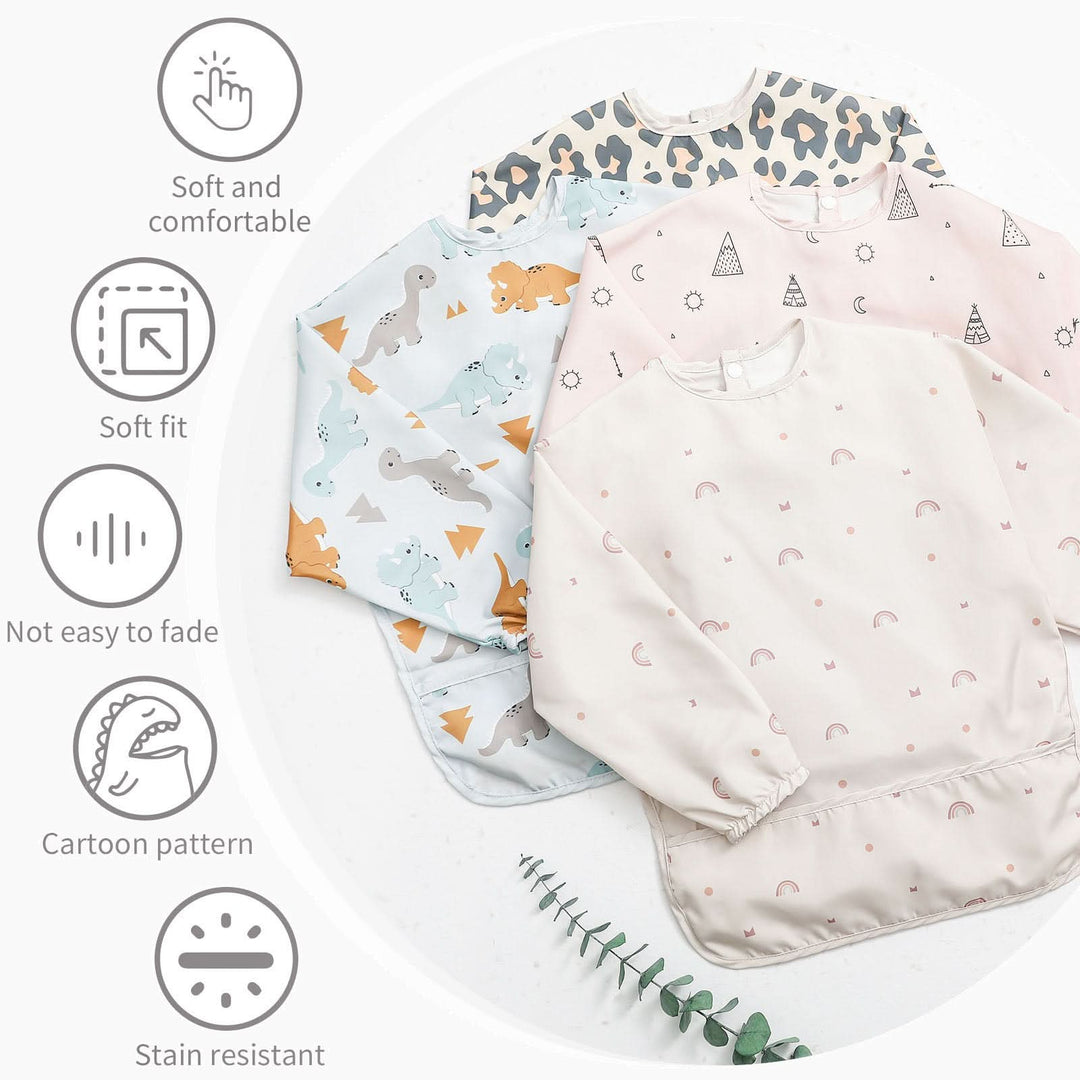 Babyccino Medium Long Sleeve Bib