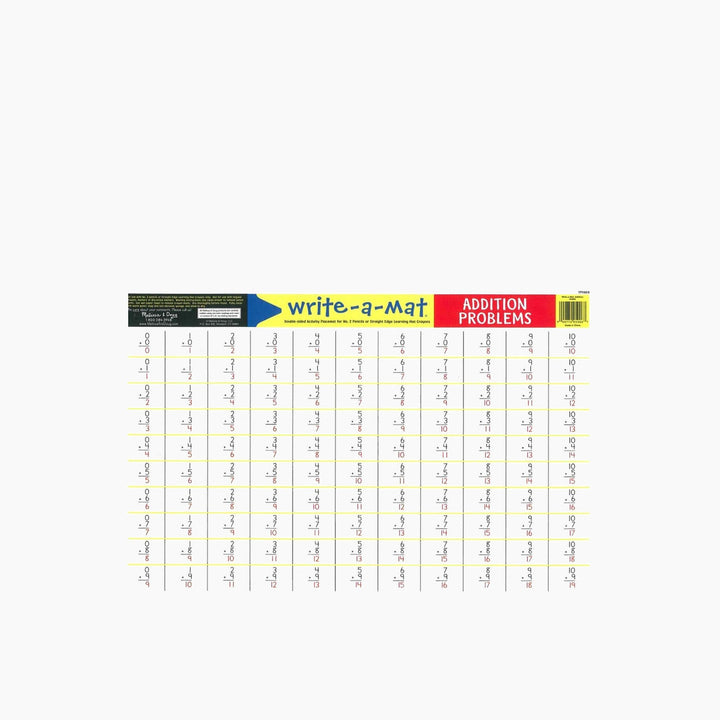 Melissa &amp; Doug addition write-a-mat educational toy for interactive play