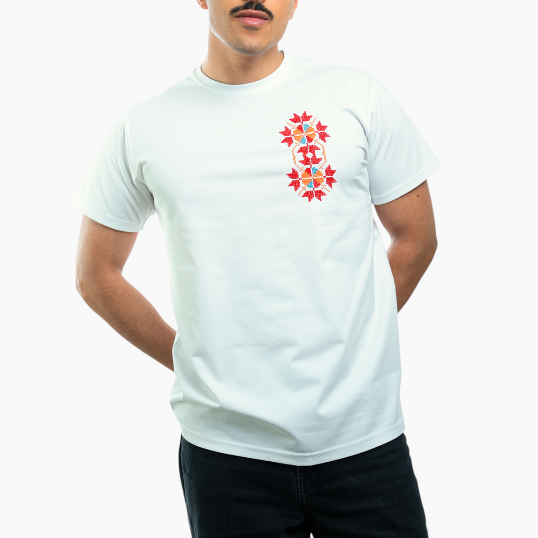 Men Bir Saba`a T-Shirt - Azhar (Flower)
