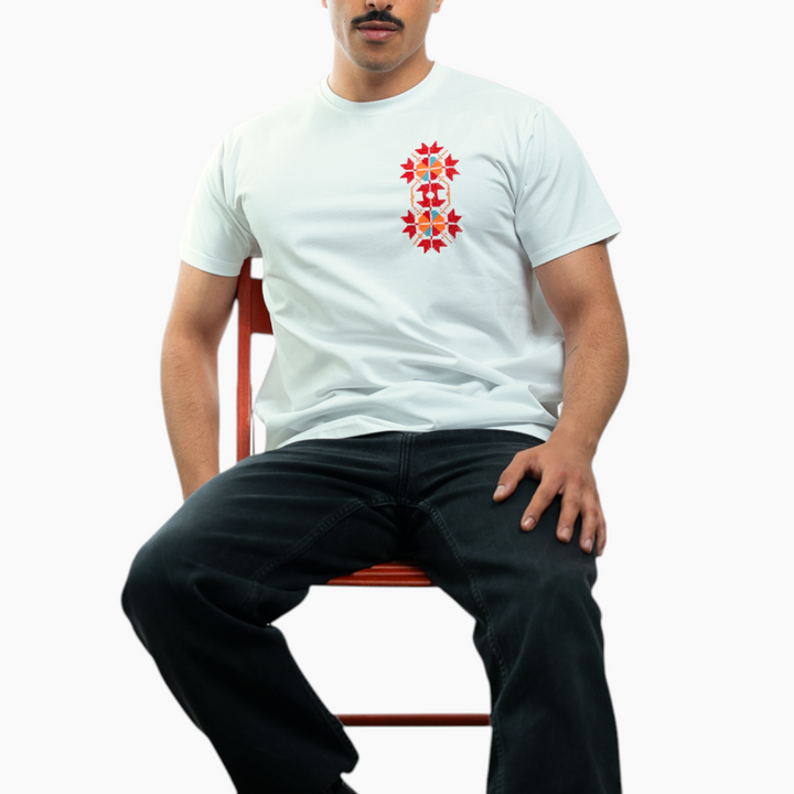 Men Bir Saba`a T-Shirt - Azhar (Flower)