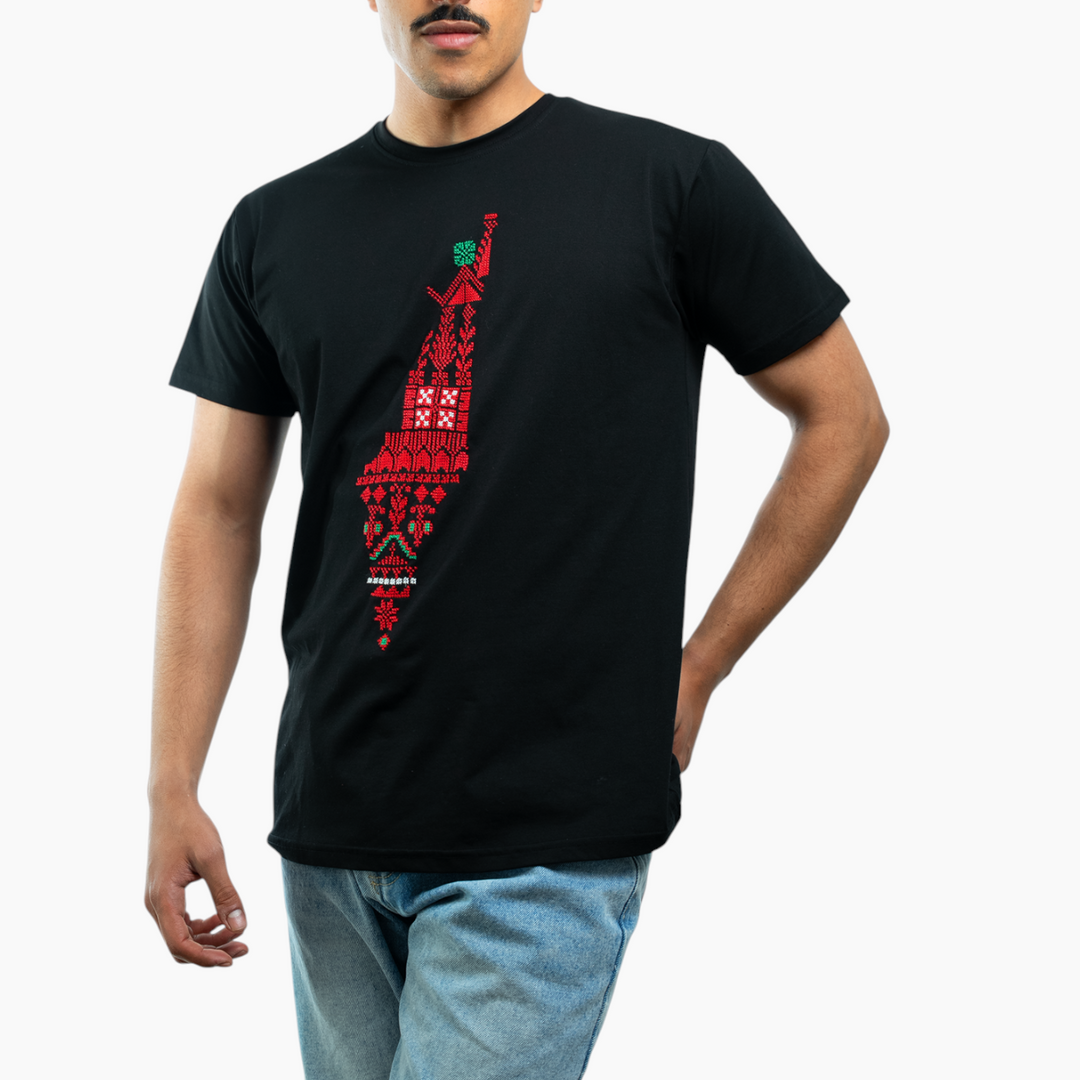 Men Falastin Black T-Shirt