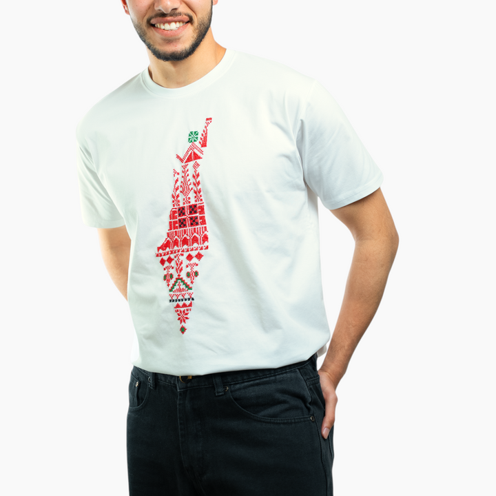 Men Falastin White T-Shirt