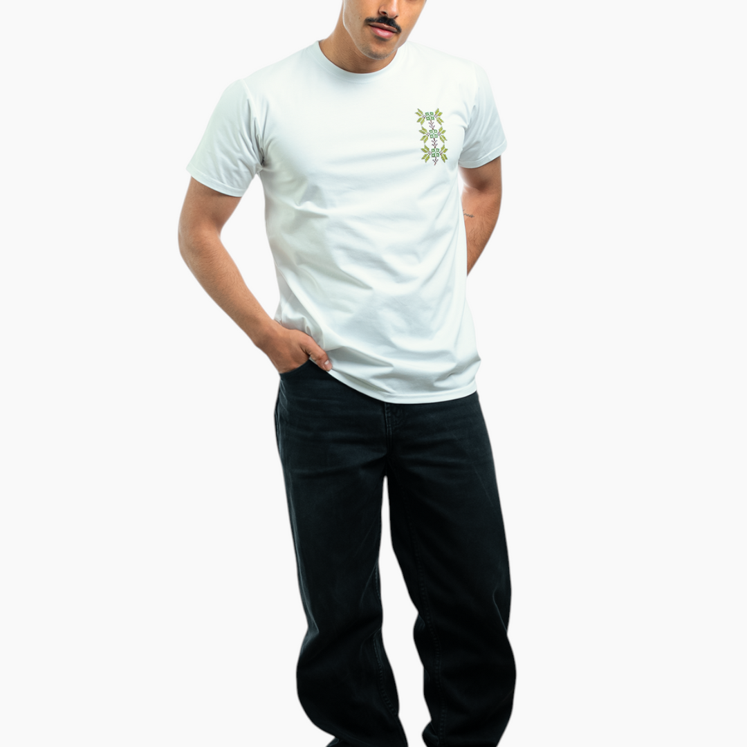 Men Nablus T-Shirt - Irq al Zaytoun (Olive Branch) - HUNA