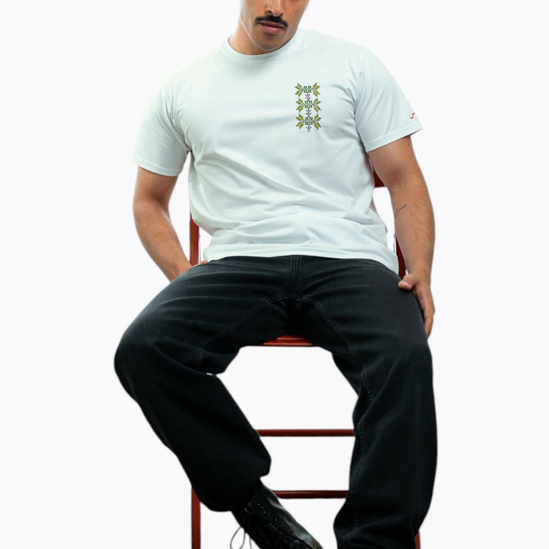 Men Nablus T-Shirt - Irq al Zaytoun (Olive Branch) - HUNA