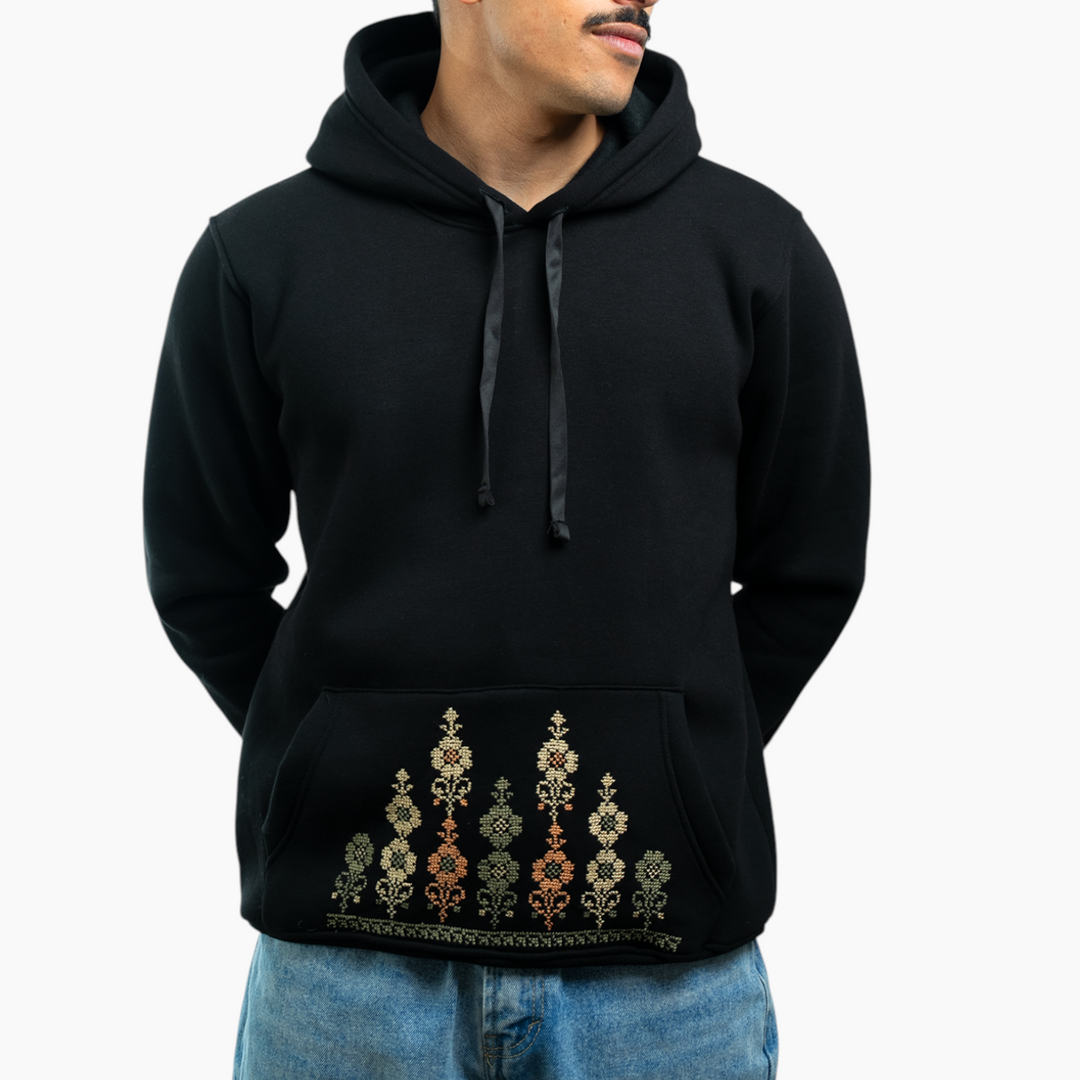 Men Rumi Hoodie (Rumi flower)