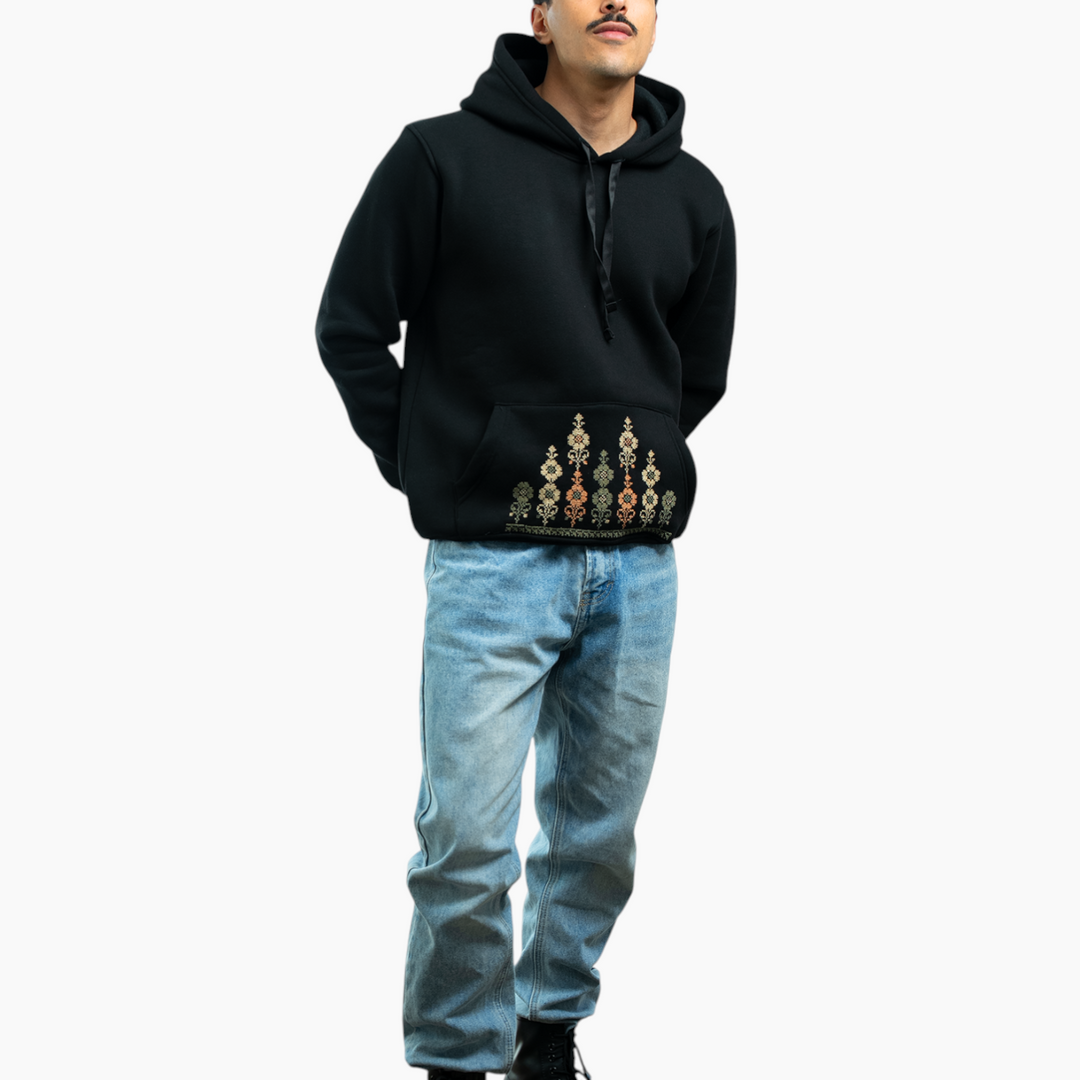 Men Rumi Hoodie (Rumi flower)