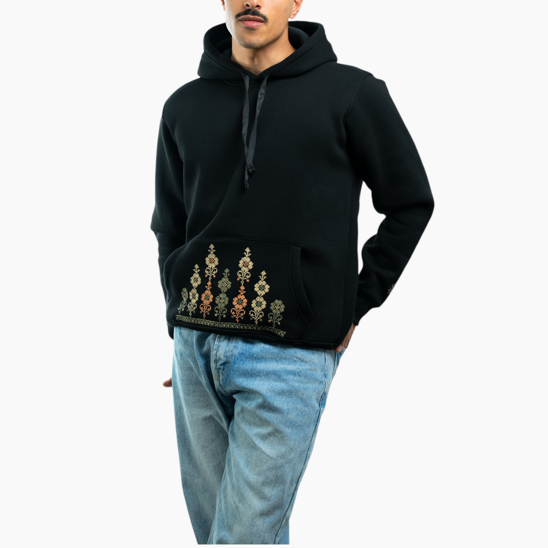 Men Rumi Hoodie (Rumi flower)