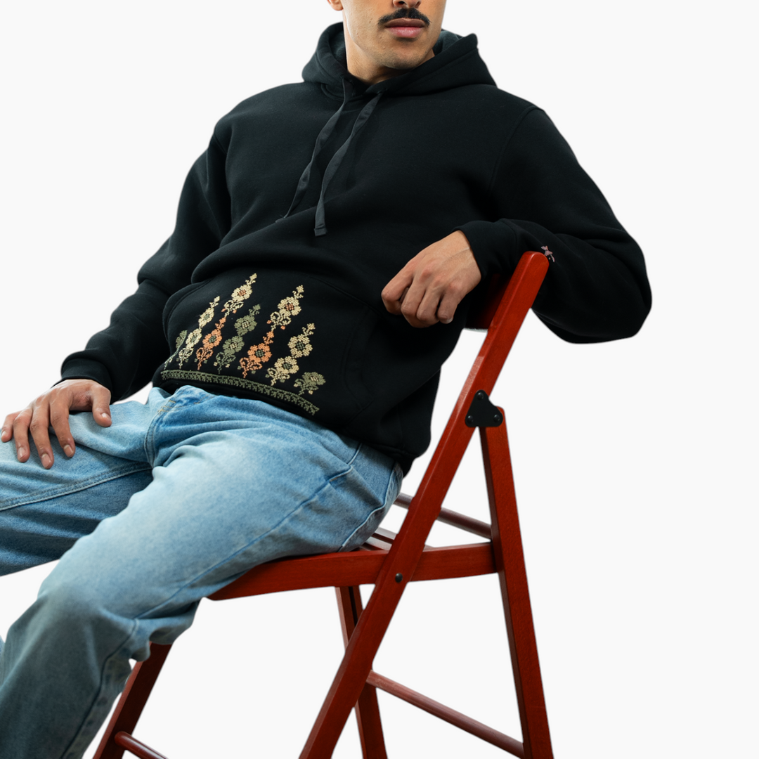 Men Rumi Hoodie (Rumi flower)