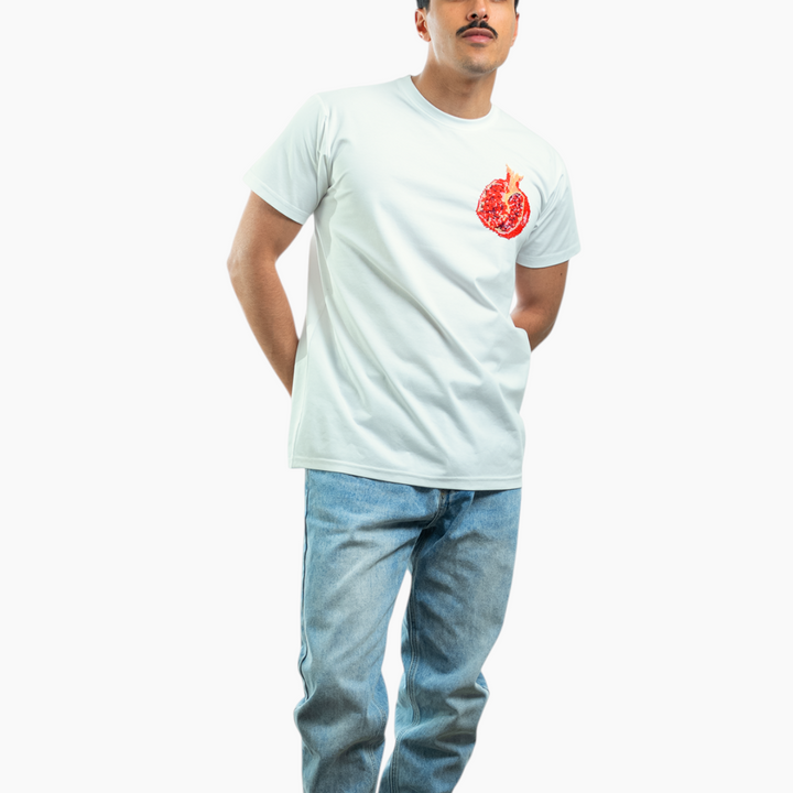 Men Rumman White T-Shirt