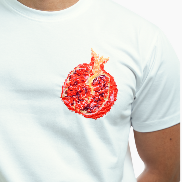 Men Rumman White T-Shirt