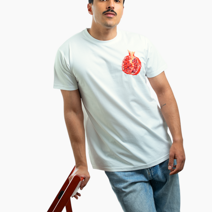 Men Rumman White T-Shirt