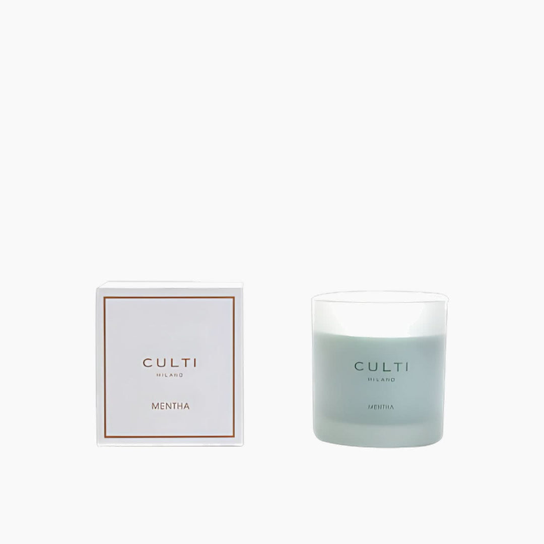 Culti Milano Candle In Silkscreened Satin Glass