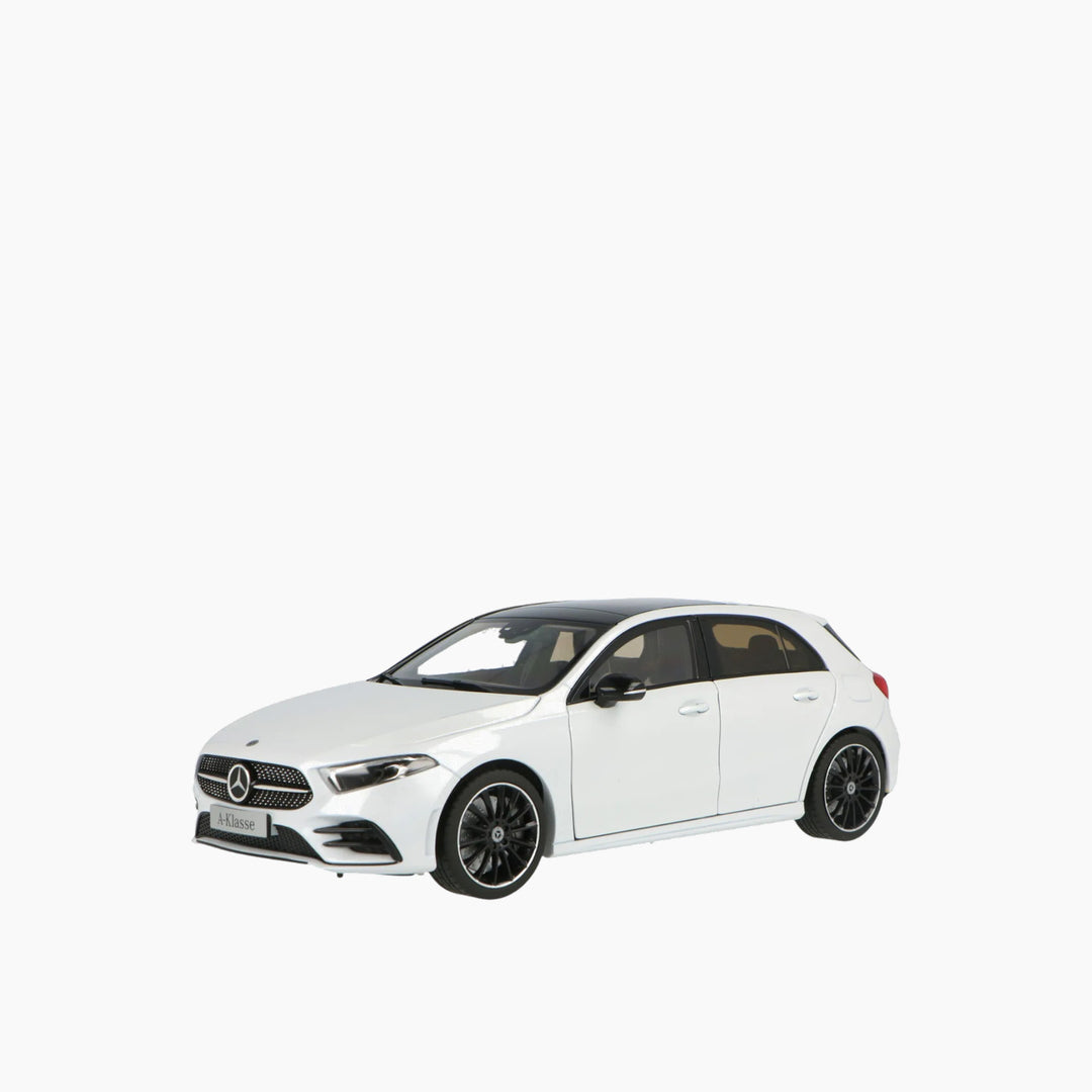 Norev Mercedes A-Class 1:18 scale model car in white metallic