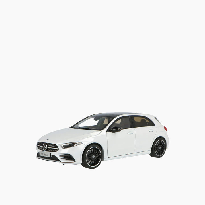Norev Mercedes A-Class 1:18 scale model car in white metallic