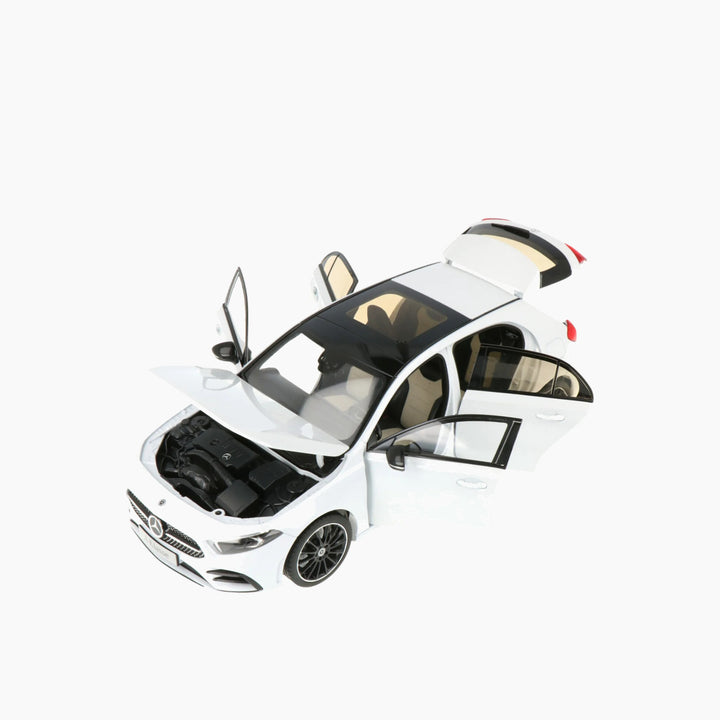 Norev 1:18 scale white metallic Mercedes A-Class model car