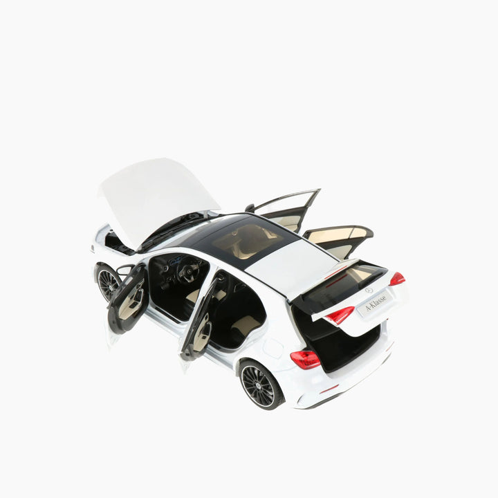 Norev 1:18 scale white metallic Mercedes A-Class model car