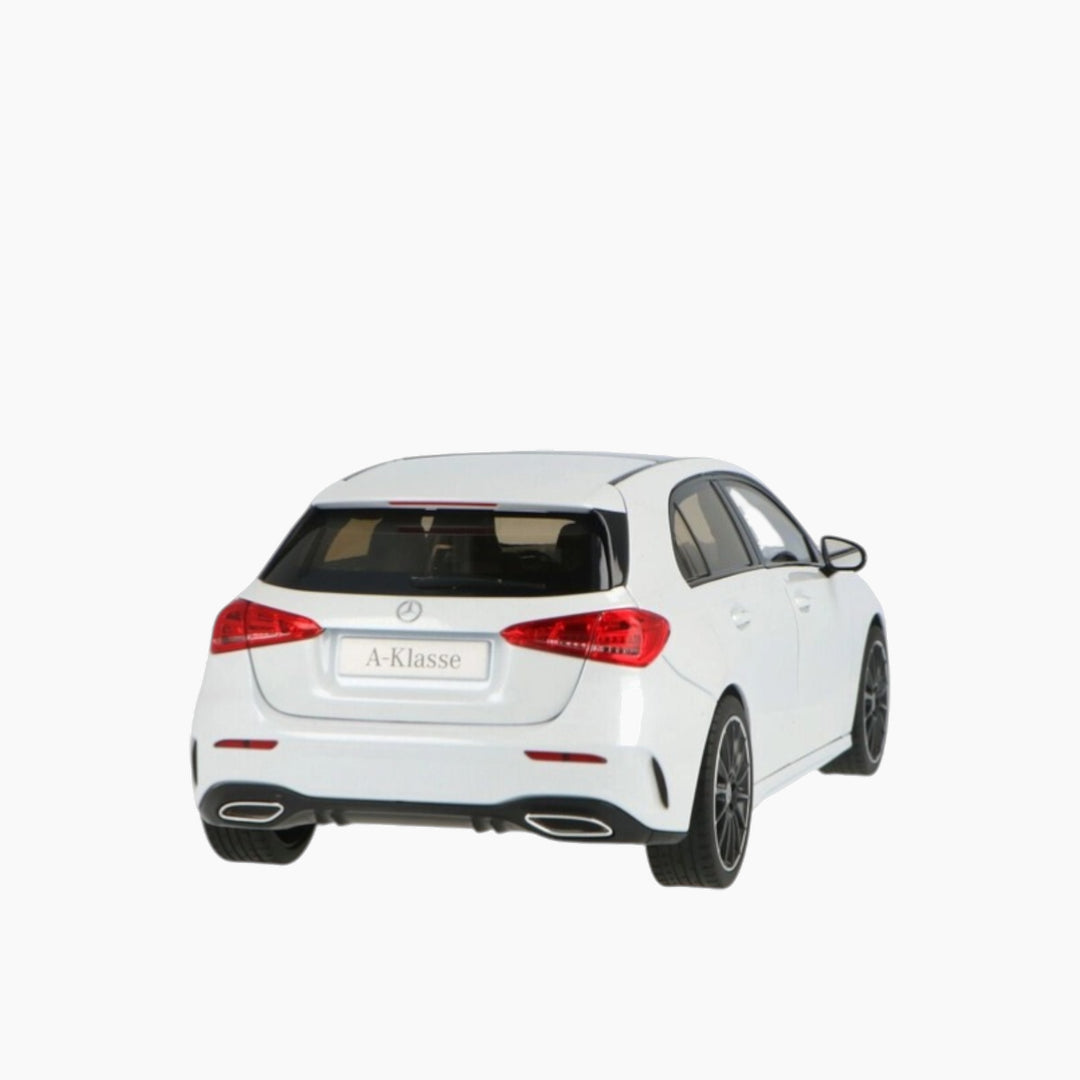 Norev 1:18 scale white metallic Mercedes A-Class model car