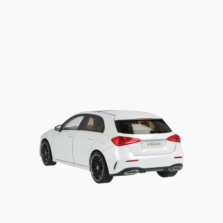Norev 1:18 scale white metallic Mercedes A-Class model car