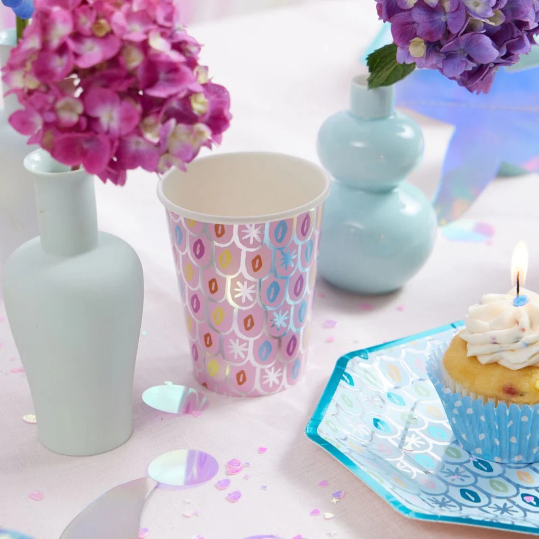 Ma Fete Mermaid Paper Cups - Set of 8