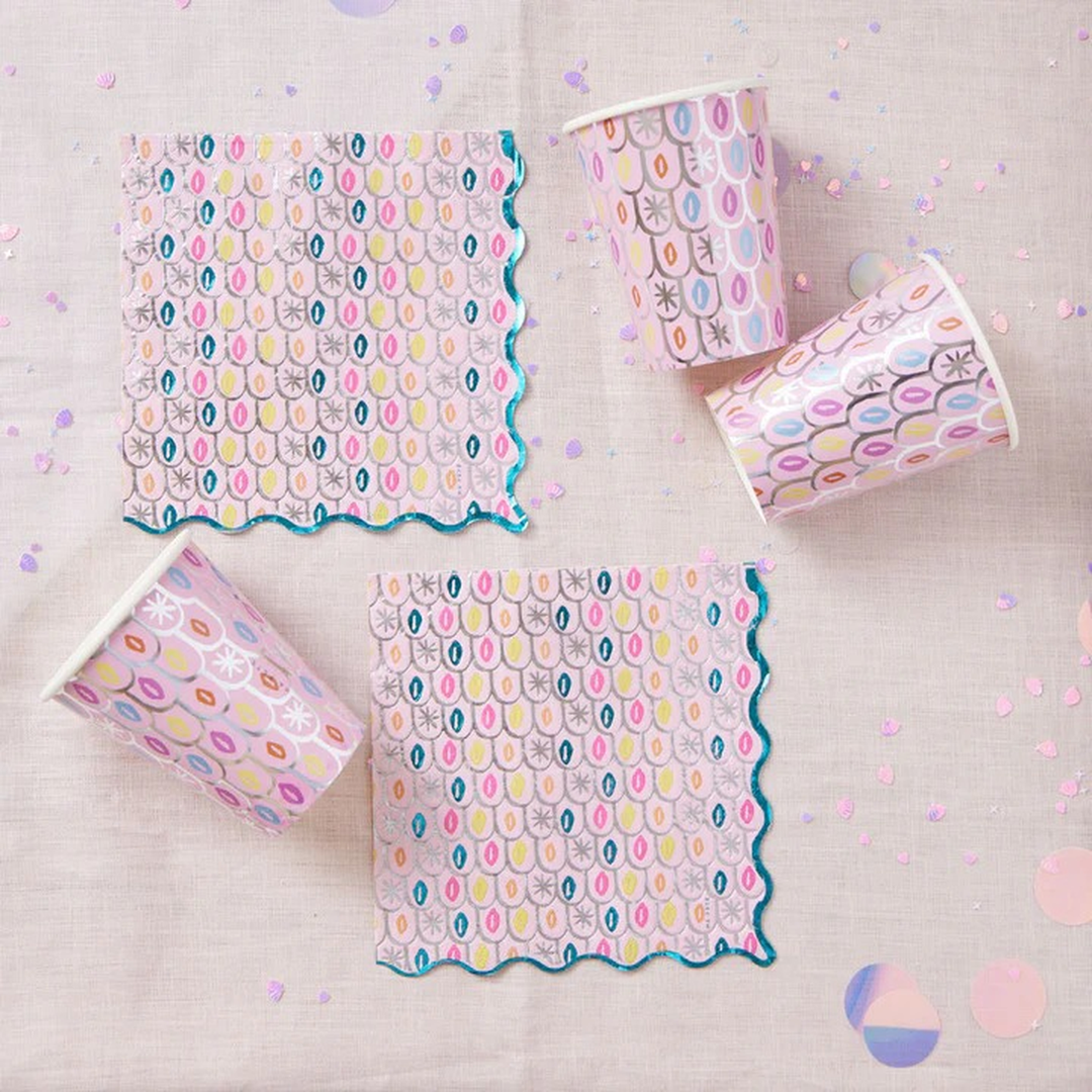 Ma Fete Mermaid Paper Cups - Set of 8