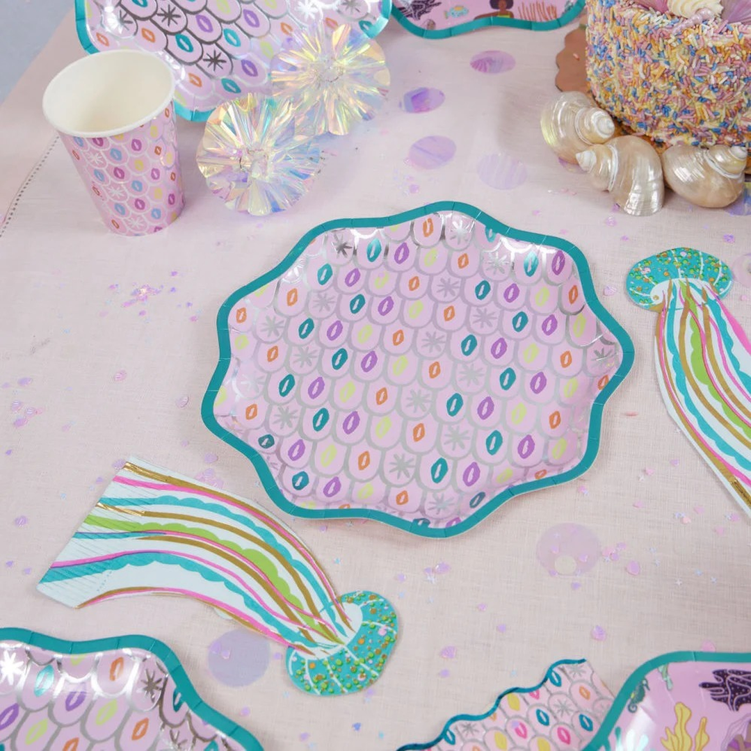 Ma Fete Mermaid Dinner Plates - Set of 8
