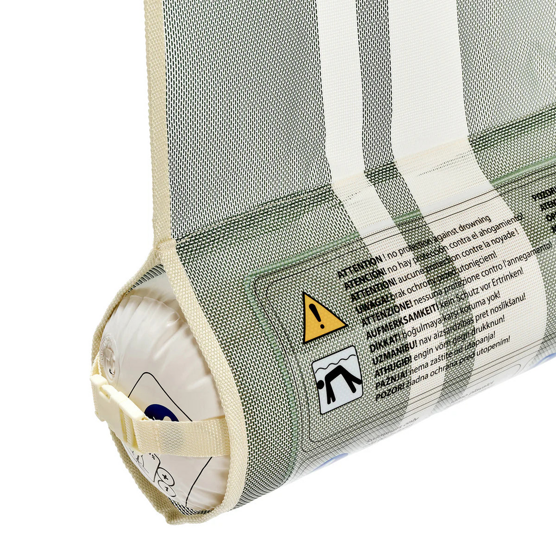 SunnyLife mesh hammock float with stripe pattern