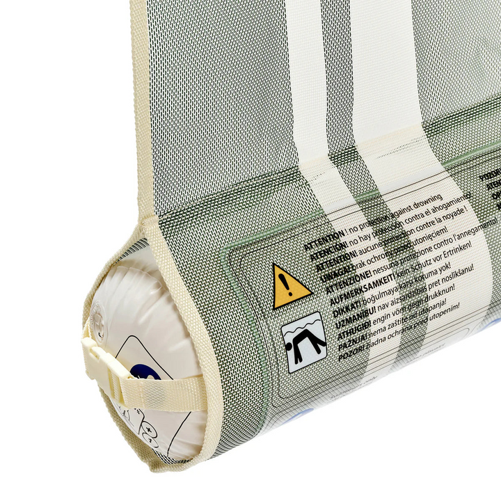 SunnyLife mesh hammock float with stripe pattern