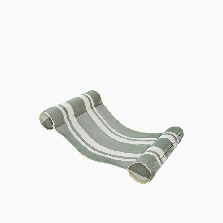 SunnyLife mesh hammock float with stripe pattern