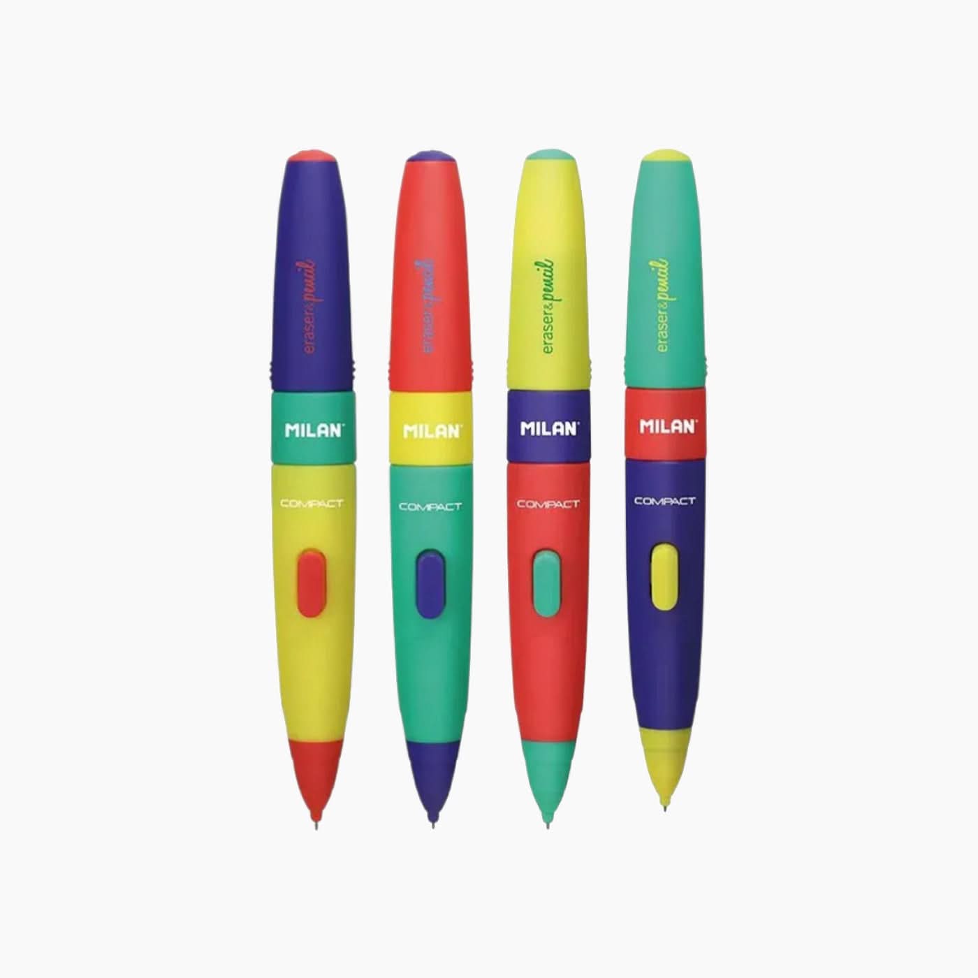 Milan Mix Pencil and Eraser Set Milan Mix Pencil and Eraser Set